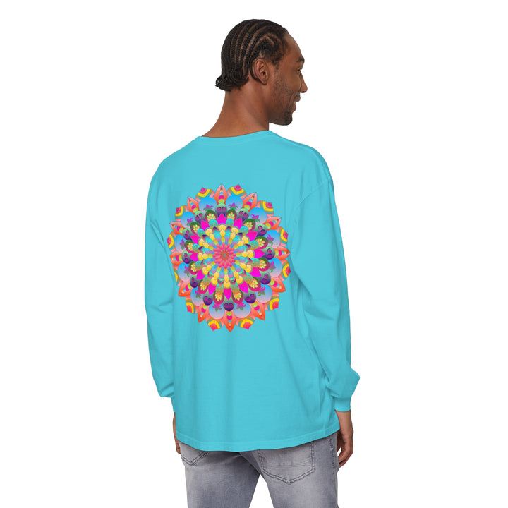 Colorful Mandala Long Sleeve T-Shirt - Psychedelic Art 41