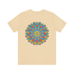 Colorful psychedelic mandala t-shirt featuring intricate designs for spiritual peace and inner harmony