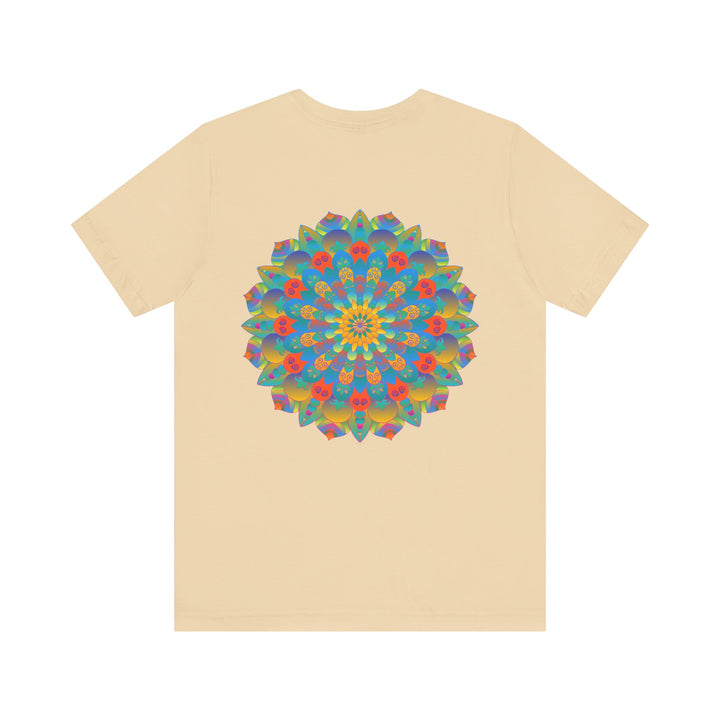 Colorful psychedelic mandala t-shirt featuring intricate designs for spiritual peace and inner harmony