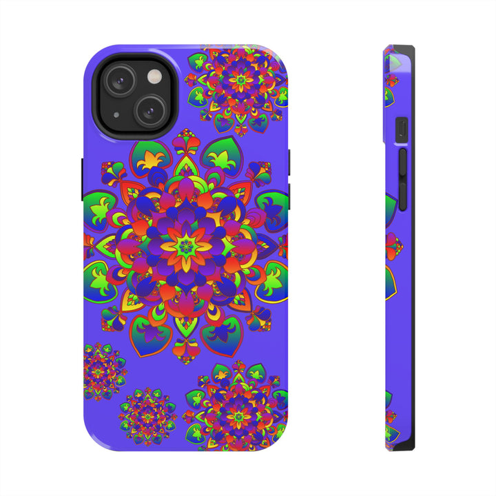 Hand Drawn Mandala Rainbow Design Phone Case, Protective and Stylish