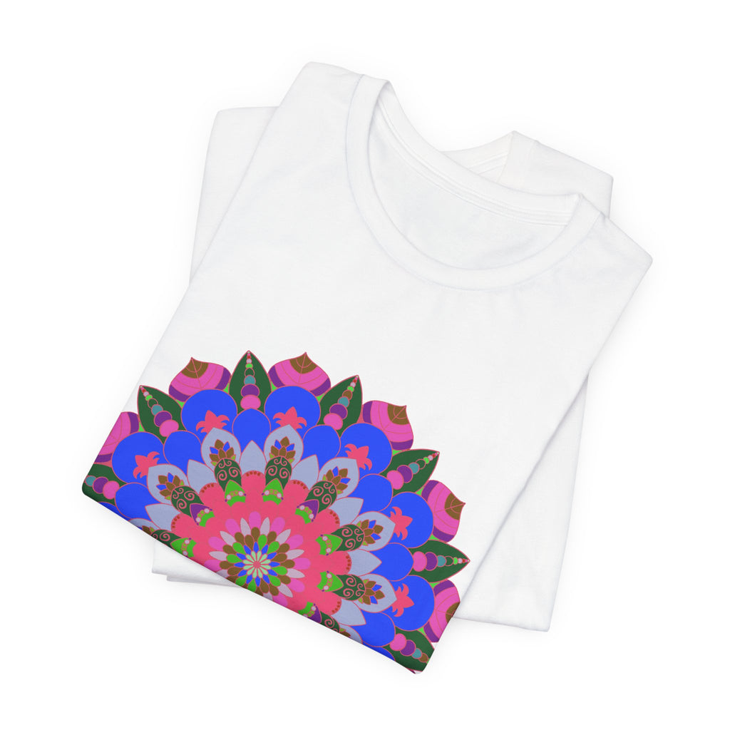 Vibrant and detailed mandala geometric pattern t-shirt in a variety of colors