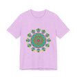 Vibrant and colorful Psychedelic Mandala Tie Dye T-Shirt with intricate design