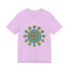 Vibrant and colorful Psychedelic Mandala Tie Dye T-Shirt with intricate design