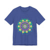 Colorful Mandala Meditation Tee featuring Peace & Tranquility design for serene mindfulness practice and relaxation