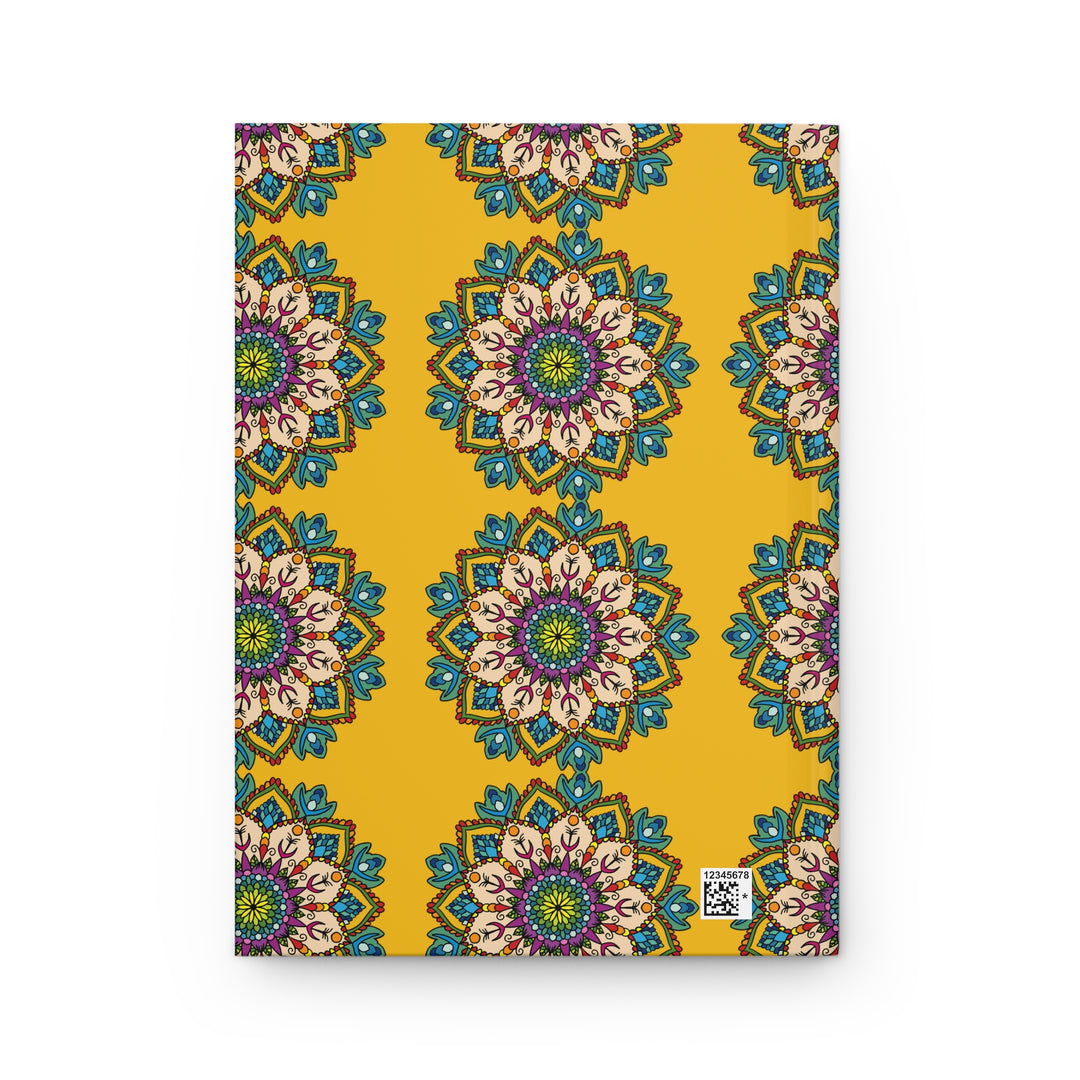 Mandala Sunshine Hardcover Journal — Vibrant Yellow Diary for Creativity & Introspection