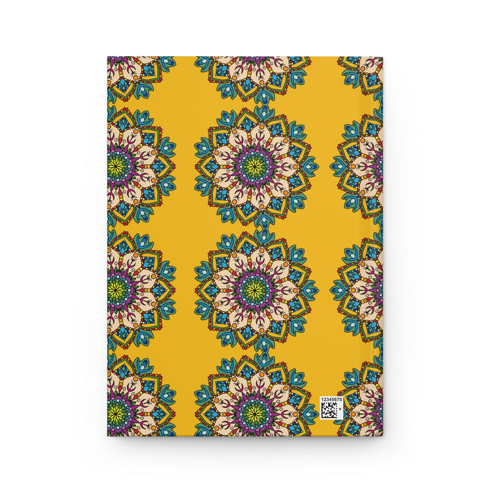 Mandala Sunshine Hardcover Journal — Vibrant Yellow Diary for Creativity & Introspection
