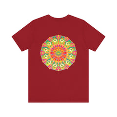 Vibrant Mandala T-Shirt featuring intricate spiritual design for peace and harmony