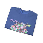 Felpa Girocollo Legame Madre-Figlia — Regalo di Famiglia Mandala Floreale