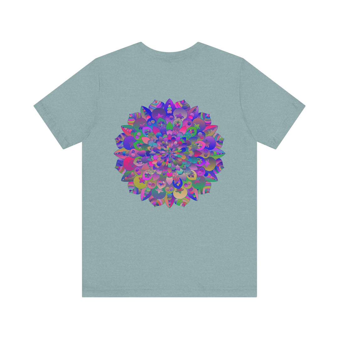  Vibrant Mandala Tee with intricate mandala patterns and spiritual elements