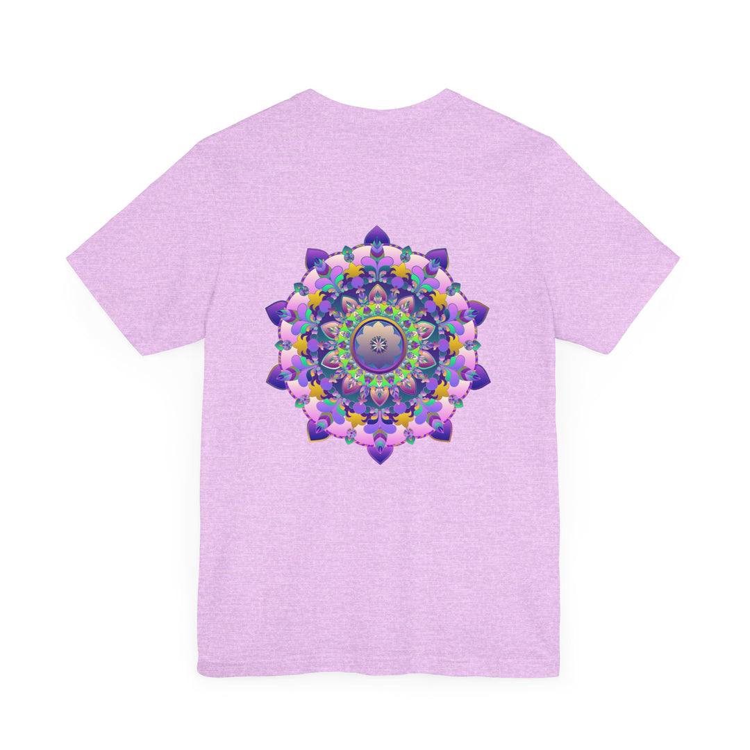 Vibrant Mandala T-Shirt with intricate spiritual design promoting peace and harmony