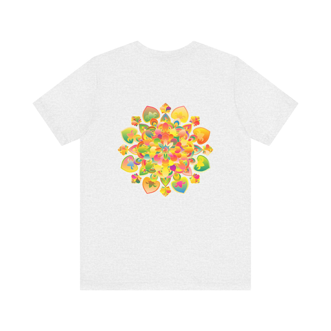 Vibrant Mandala Tee featuring intricate spiritual design, symbolizing peace and harmony