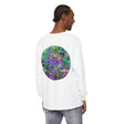 Vibrant Mandala Long Sleeve T-Shirt - Unisex, featuring intricate and colorful mandala design on a high-quality, comfortable long-sleeve shirt