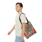 Colorful Mandala Tote Bag — Vibrant Boho All-Over Print Beach & Market Tote