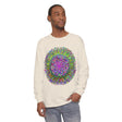 Eye-catching unisex long sleeve t-shirt with a detailed and colorful mandala design