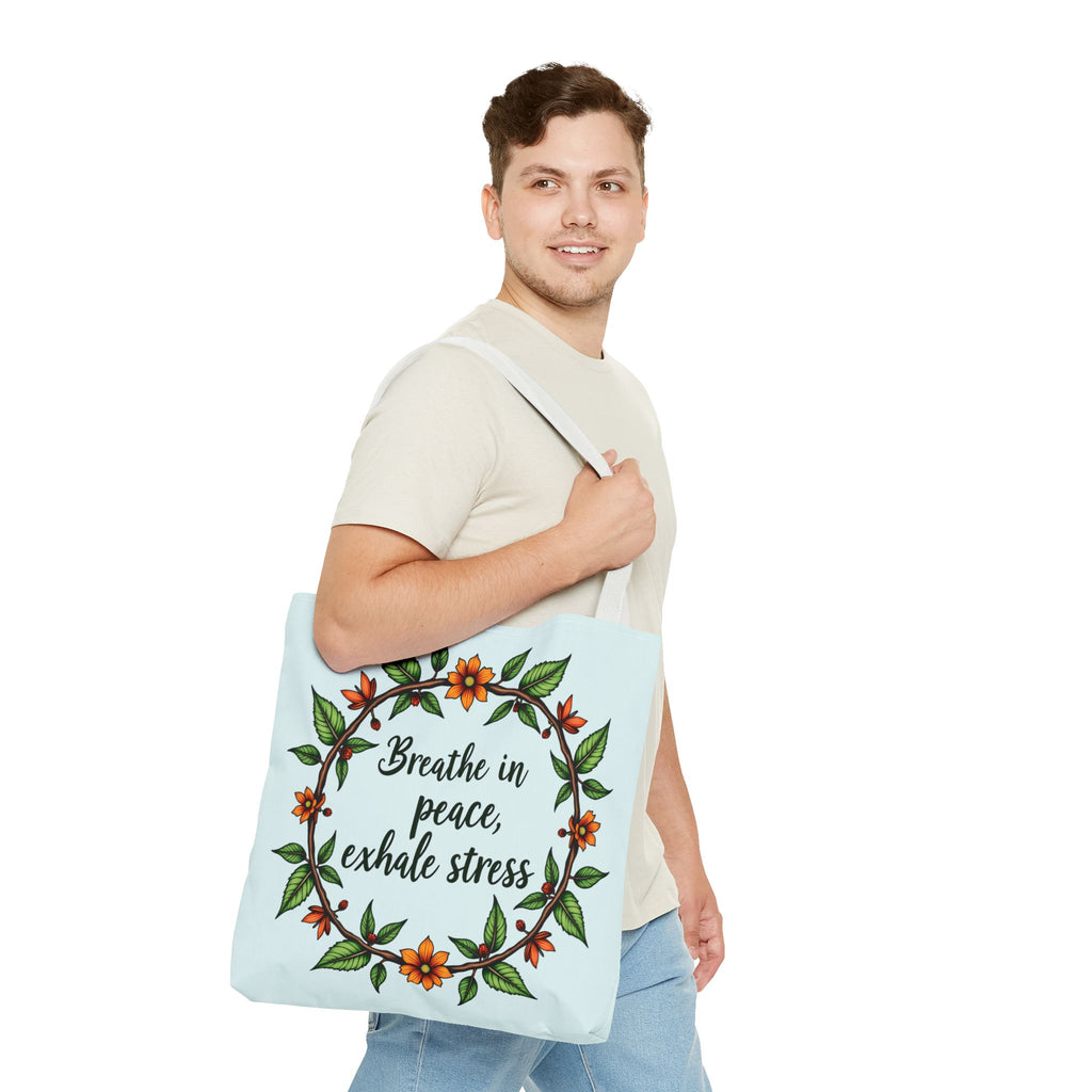 Beautiful and stylish flower crown tote bag in serene style design