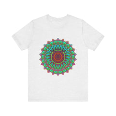 Vibrant Mandala Tee featuring colorful and spiritual art, perfect for expressing your unique style and inner peace