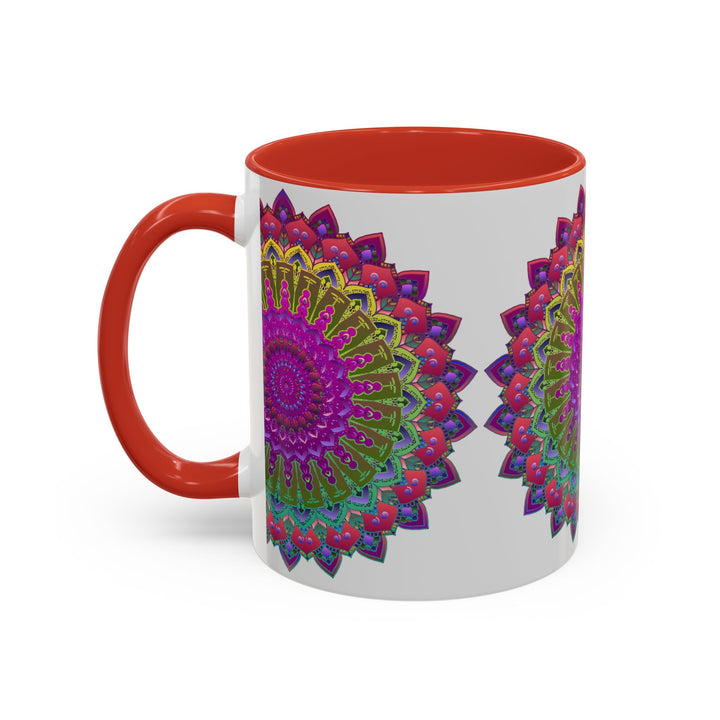 Colorful Mandala Art Mug with Unique and Vibrant Pattern