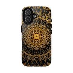 Mandala Gold Phone Case — Tough Magnetic iPhone Cover