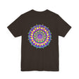 Vibrant Mandala Tee featuring intricate spiritual design symbolizing peace and harmony for a serene and tranquil aesthetic