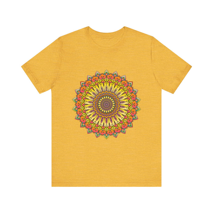 Intricate Mandala T-Shirt - Colorful Geometric Design 2