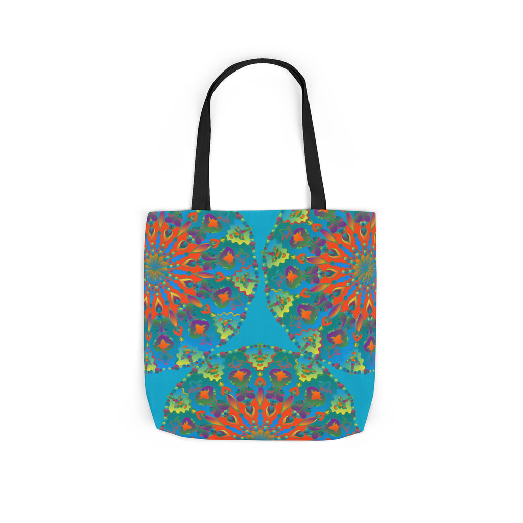 Canvas Tote Bag in Bright Tropical Colors for Summer Fun
