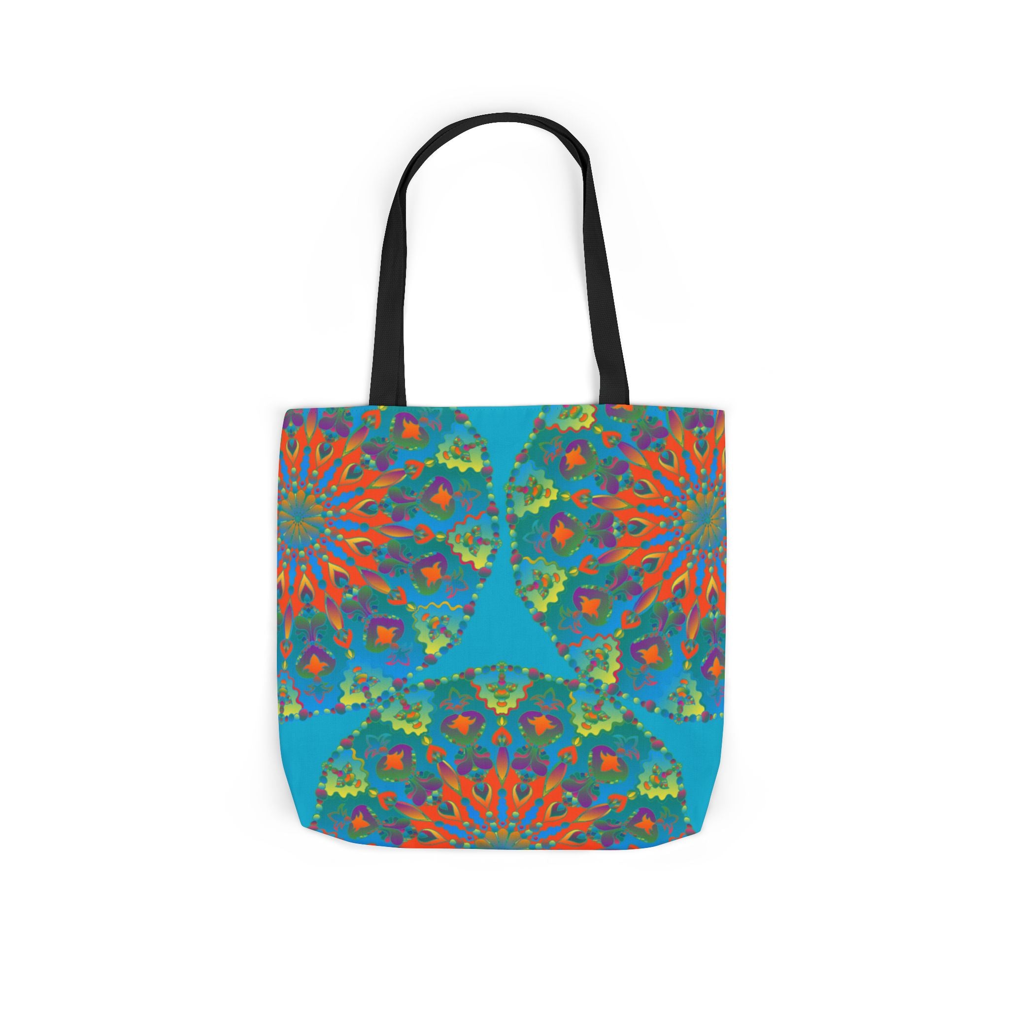 Canvas Tote Bag in Bright Tropical Colors for Summer Fun