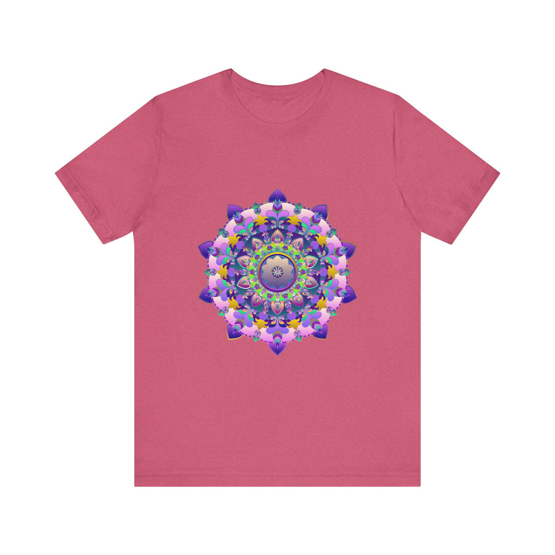 Vibrant Mandala Tee featuring an intricate and colorful design, perfect for adding a pop of vibrancy to any outfit