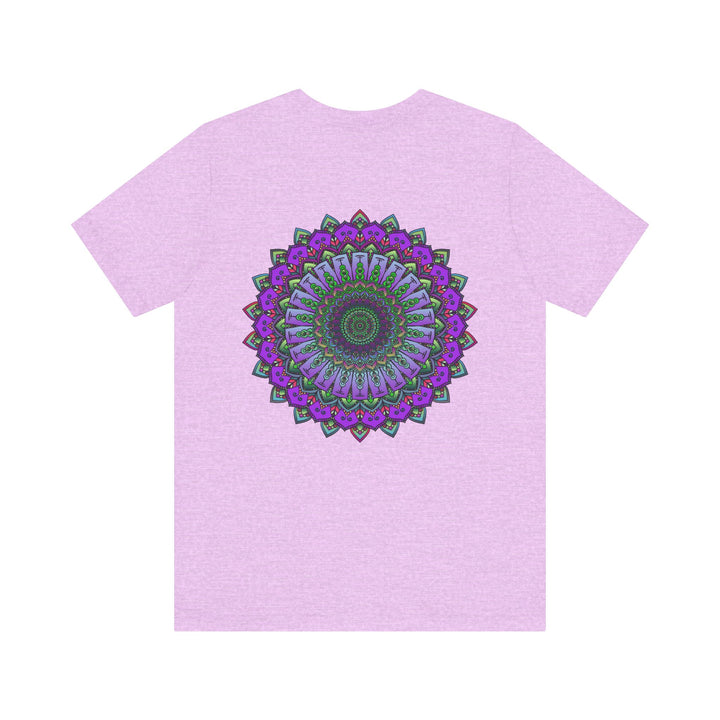 Colorful Mandala Tee featuring intricate design, promoting spiritual peace and harmony