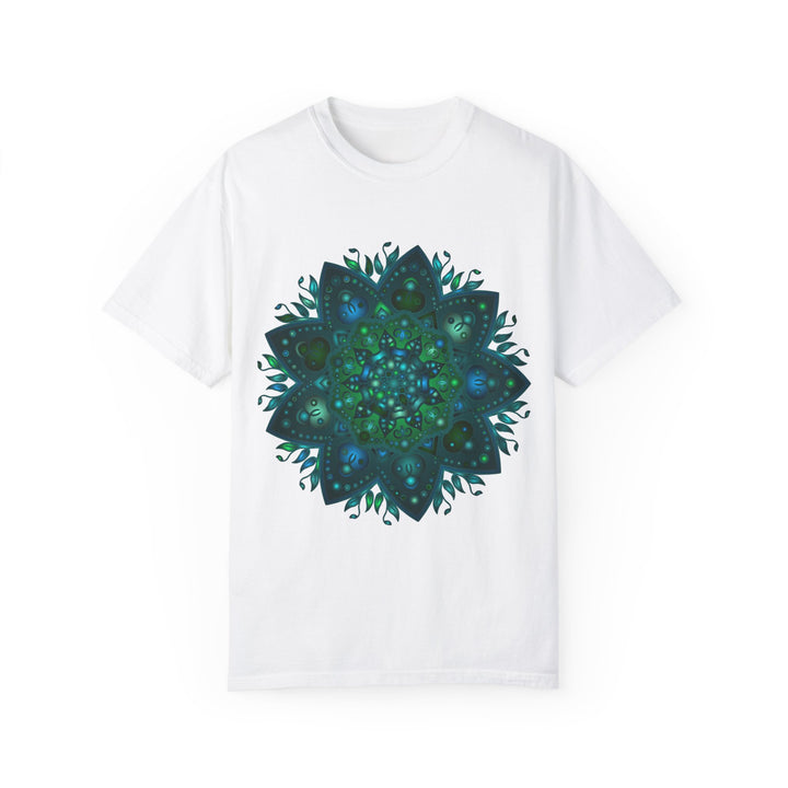 Intricate Mandala T-Shirt featuring hand-drawn design, perfect for both men and women