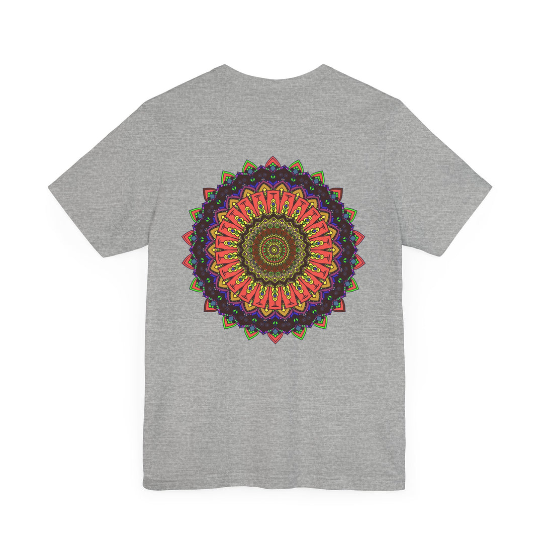 Vibrant and colorful Mandala Tee, representing spiritual peace and harmony