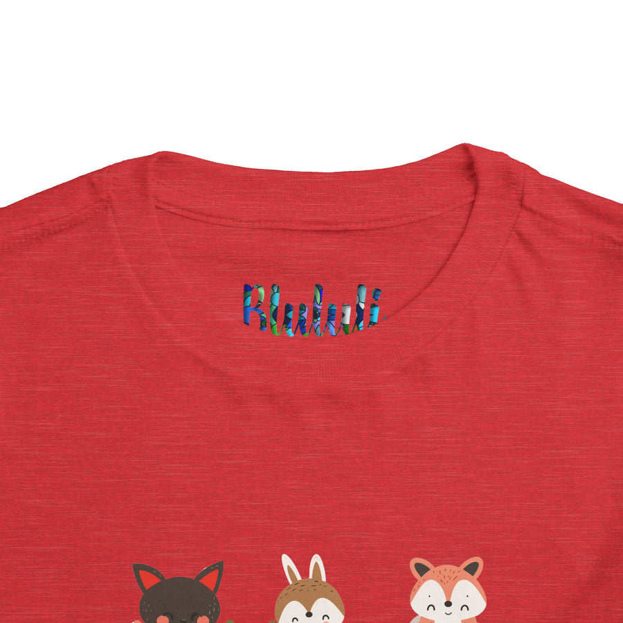 Animal Love Toddler Tee, Cute Cartoon Animals T-Shirt for Kids