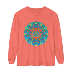 Fashionable and trendy rainbow mandala long sleeve t-shirt
