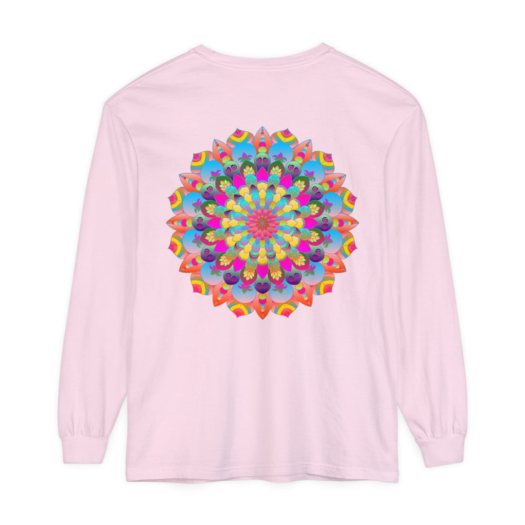 Colorful Mandala Long Sleeve T-Shirt - Psychedelic Art 57