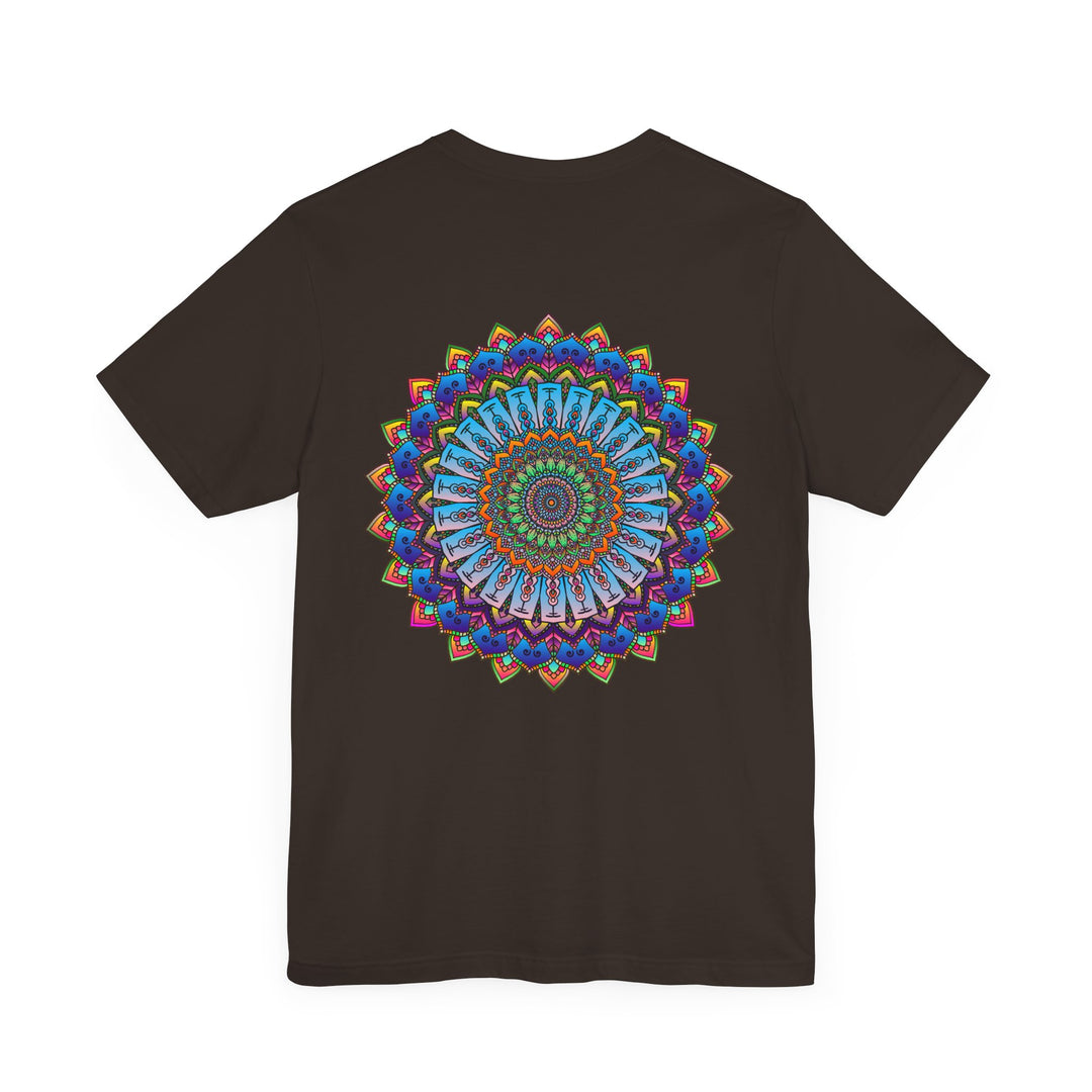 A beautiful and colorful Vibrant Mandala Tee representing spiritual peace and harmony