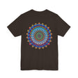 A beautiful and colorful Vibrant Mandala Tee representing spiritual peace and harmony
