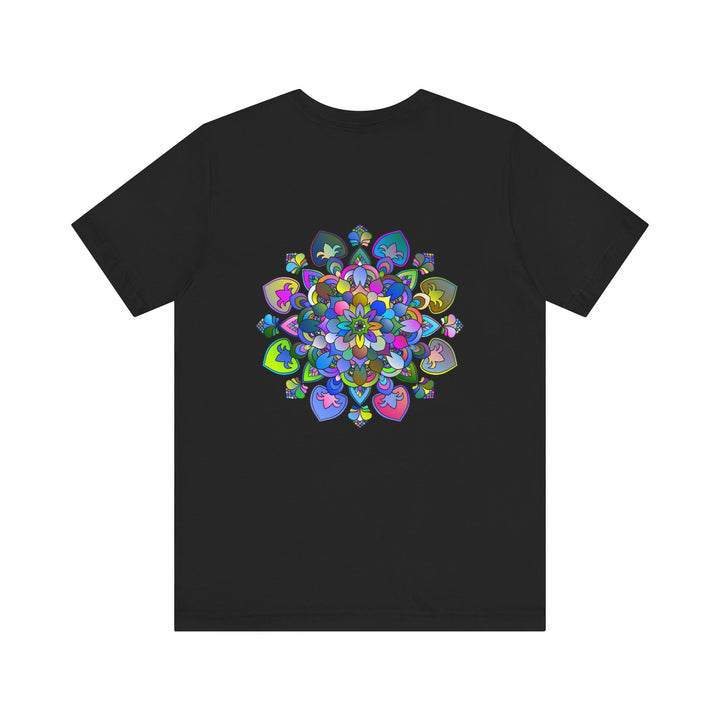  Intricate blue and green mandala t-shirt representing harmony