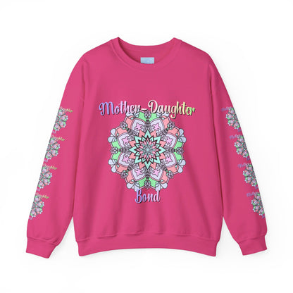 An image of a cozy unisex crewneck sweatshirt with the words Mother-Daughter Bond - the perfect birthday gift for Mom