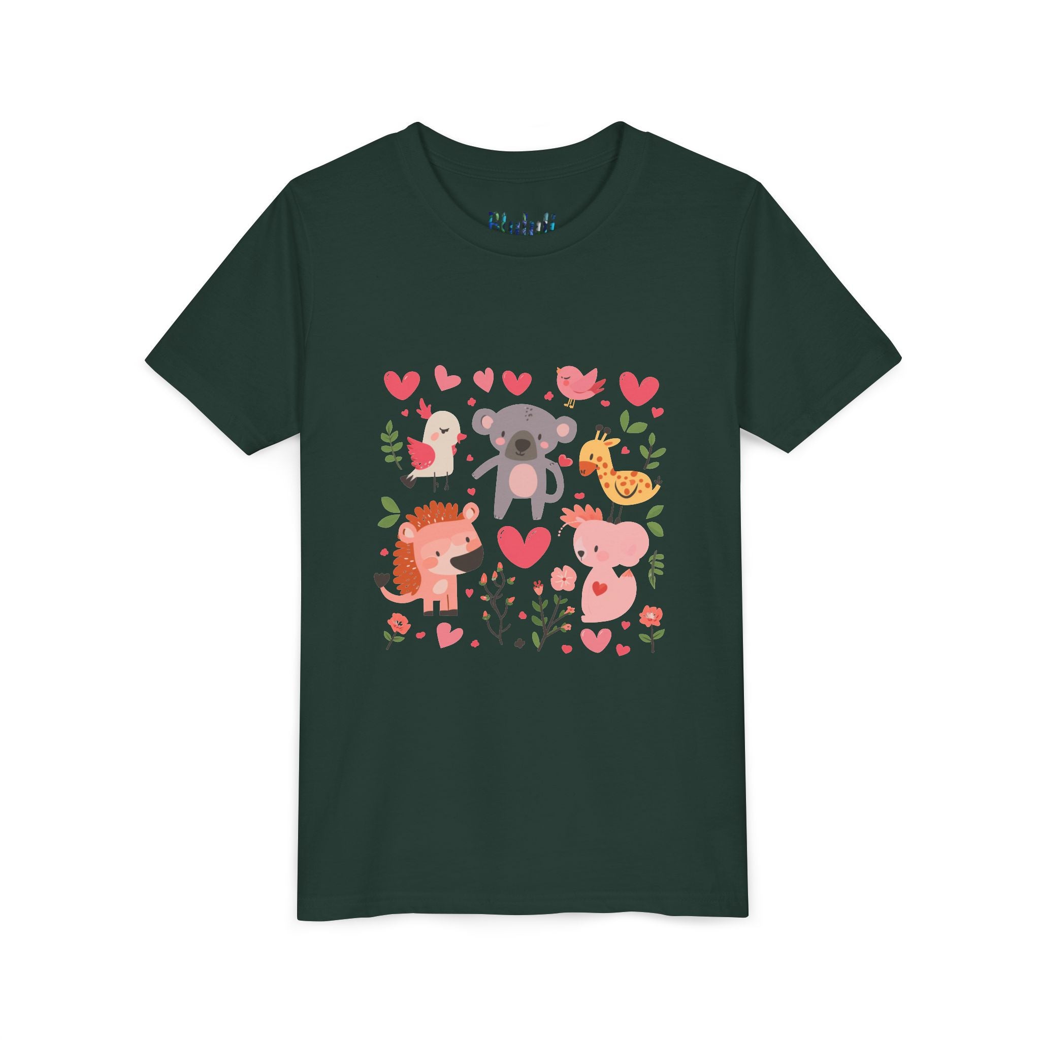 Entzückendes Animal Love Jugend T-Shirt, Süßes Kindershirt, Tier Grafik T-Shirt, Kindergeschenk, Geburtstags- oder Urlaubsoutfit 