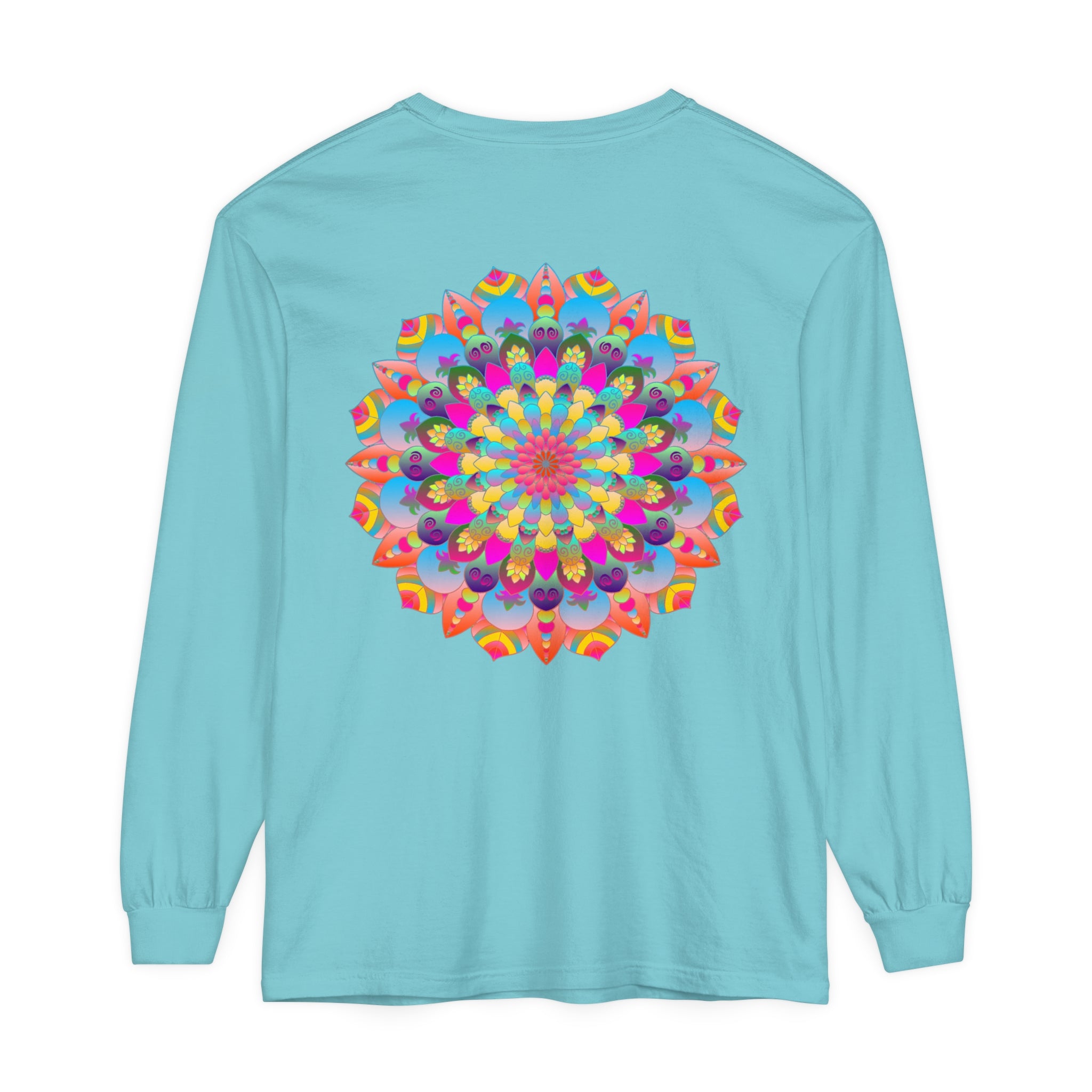 Colorful Mandala Long Sleeve T-Shirt - Psychedelic Art 51