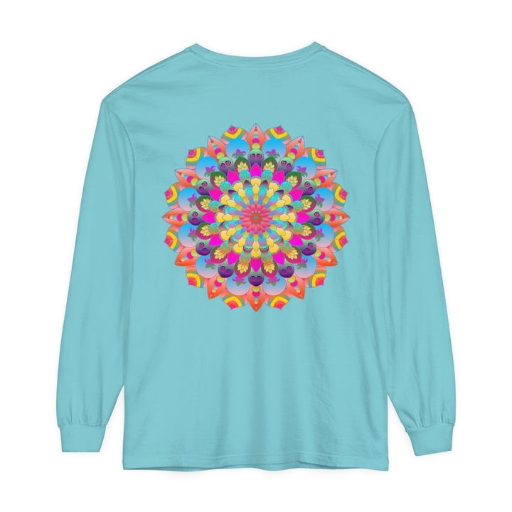 Colorful Mandala Long Sleeve T-Shirt - Psychedelic Art 51