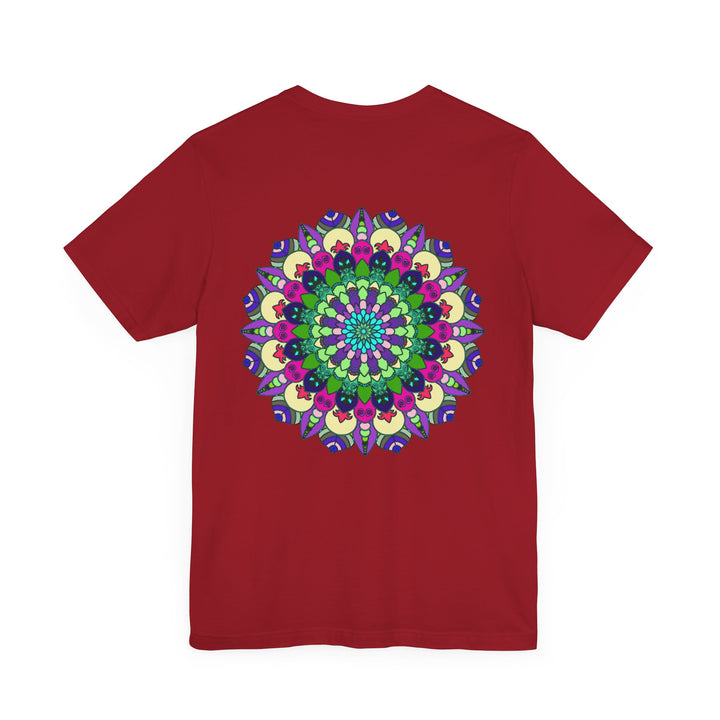 Women's mandala t-shirt with vibrant and soothing colors