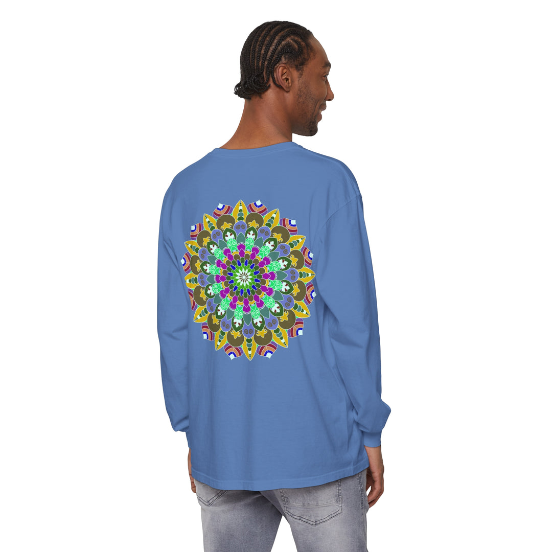 Colorful Mandala Long Sleeve T-Shirt - Spiritual Art 35