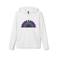 Black Adidas Mandala Fleece Hoodie with intricate mandala design on front