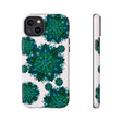 Beautiful light pink and green mandala phone case with a peaceful and intricate design, perfect for adding a touch of serenity to your device