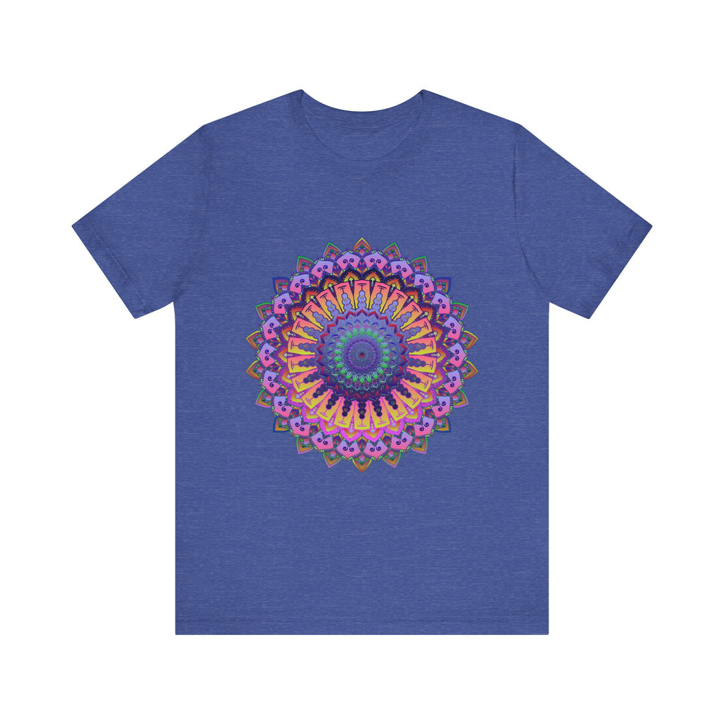 Colorful Mandala Meditation Tee with an intricate and vibrant design perfect for mindfulness practices and relaxation