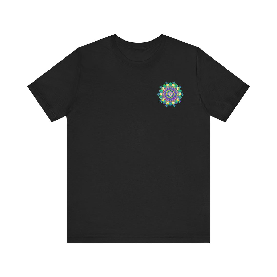 Beautiful Vibrant Mandala Tee featuring intricate spiritual design for peace and harmony