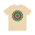 Vibrant Mandala T-Shirt with intricate design promoting peace and harmony
