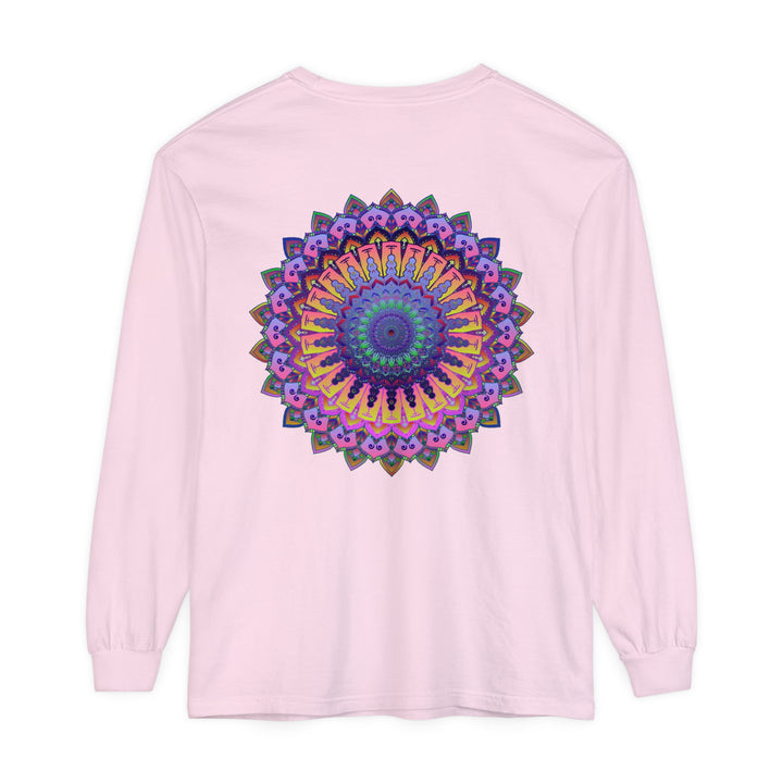 Intricate Mandala Unisex Long Sleeve T-Shirt with detailed and ornate design