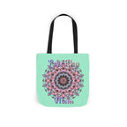 Mandala 'Love You Mom' Canvas Tote — Floral Mother's Day Gift Bag