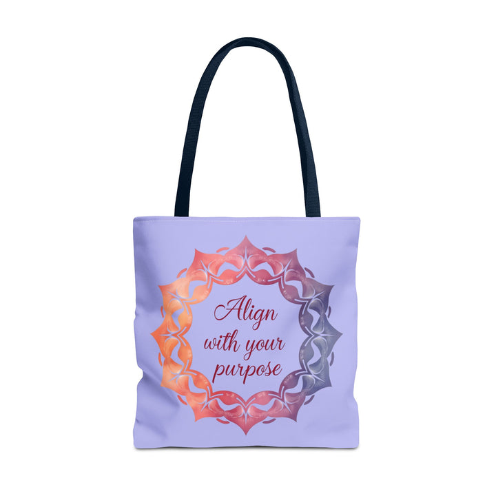 Vibrant orange and purple Mandala Tote Bag, perfect for everyday use